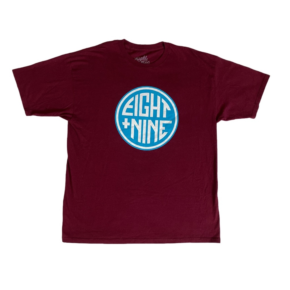 8&9 Burgundy Light Blue T-Shirt